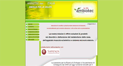Desktop Screenshot of ambiotec.it