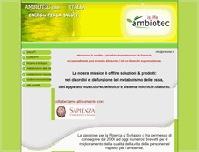 Tablet Screenshot of ambiotec.it